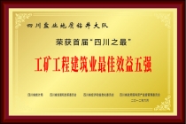 工矿工程建筑业最佳效益五强